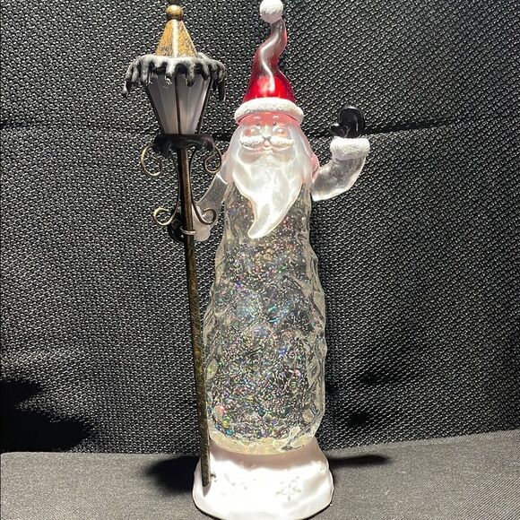 Festive Santa Figurine with Lantern - Picture 1 of 10